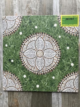 Gạch lát sân 40x40 cỏ