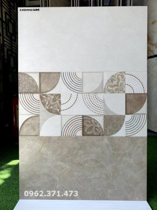Gạch men mờ ốp tường phòng khách 30x60 đẹp