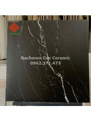 Gạch 60x60 đen vân trắng bề mặt mờ nhám