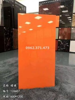 Gạch 60x120 đơn sắc màu cam