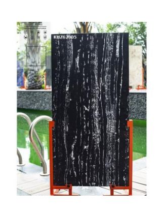 Gạch ốp 60x120 dán mặt tiền đen trắng