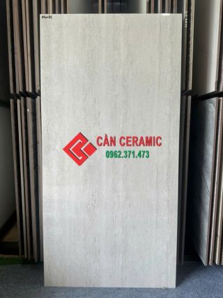 Gạch 60x120 vân gỗ travertine bóng kính ms1