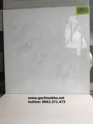 Gạch bóng kiếng 60x60 hoa lan trắng đẹp