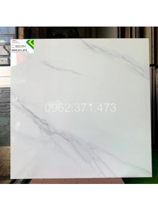 Gạch 80x80 bóng kiếng trắng vân mây 8001PH