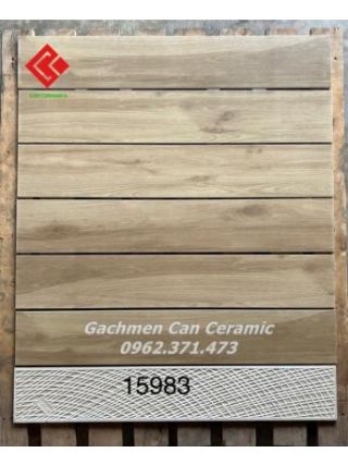 Gạch giả gỗ 15x90cm màu tự nhiên 15983